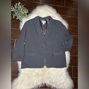Pendleton 100% virgin wool grey blazer sz 18W